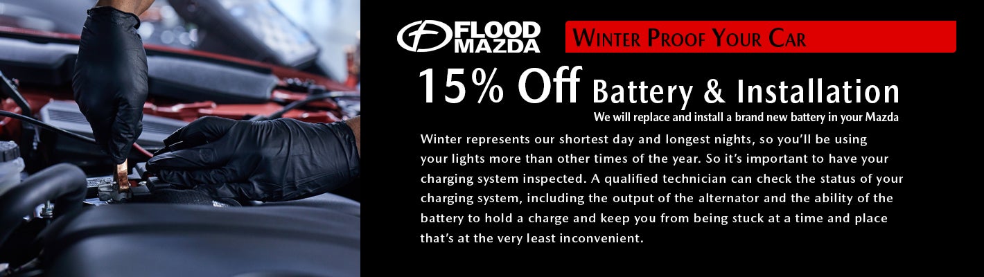 15% Off Battery Purchase and Installation